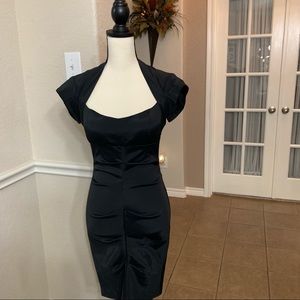 Betsy and Adam by Linda Bernell black dress  6P